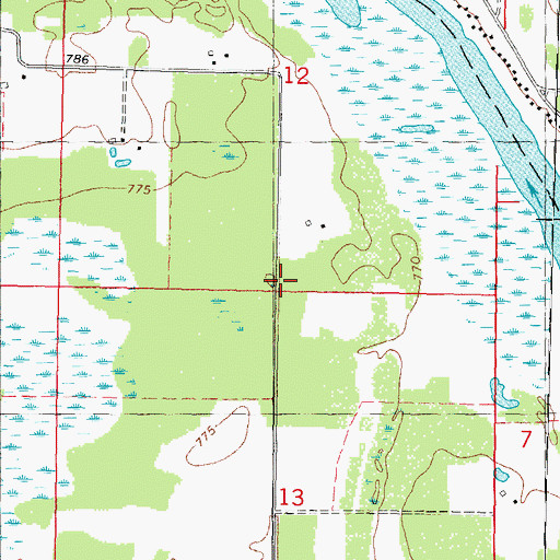 Topographic Map of School Number 5 (historical), WI