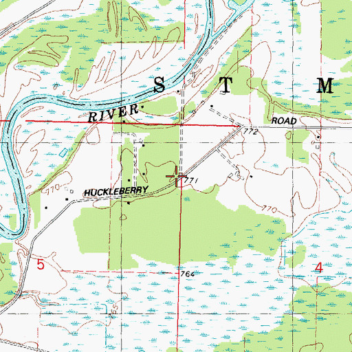 Topographic Map of School Number 6 (historical), WI