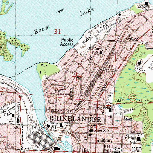 Topographic Map of The Church of Jesus Christ of Latter Day Saints, WI