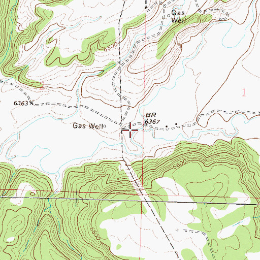 Topographic Map of Salt Creek, CO