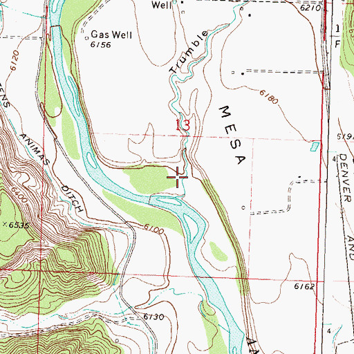 Topographic Map of Trumble Draw, CO