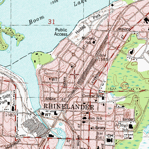 Topographic Map of Kingdom Hall of Jehovahs Witnesses, WI