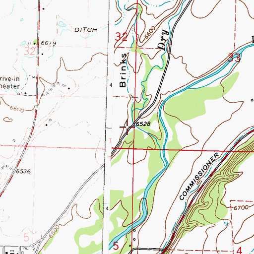 Topographic Map of Brinks Draw, CO