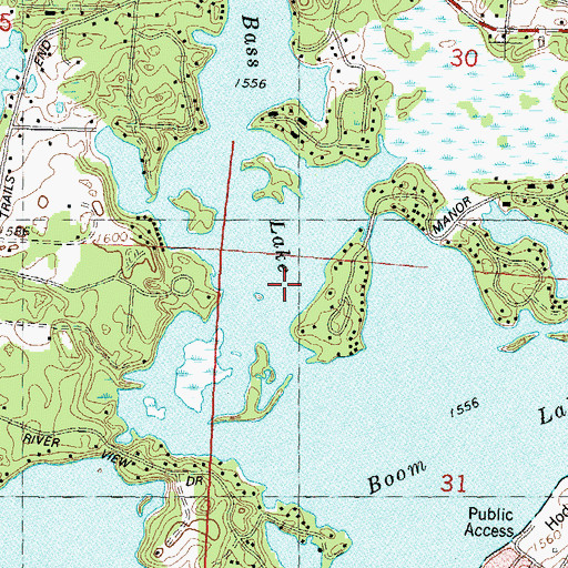 Topographic Map of West Side Park, WI