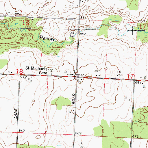 Topographic Map of Grignon School (historical), WI