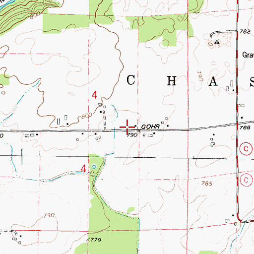 Topographic Map of Lincoln School (historical), WI