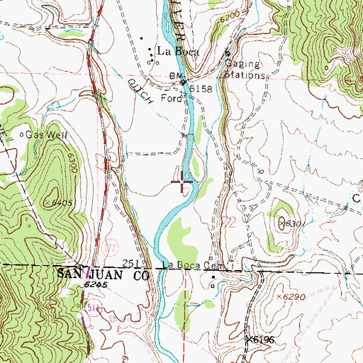 Topographic Map of Spring Creek, CO