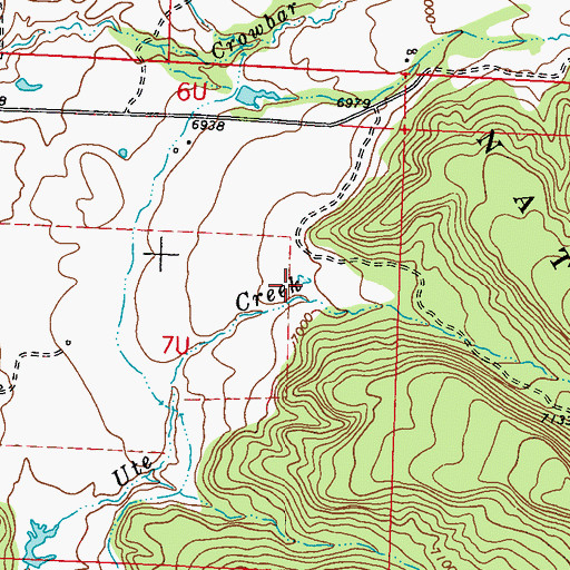 Topographic Map of Ritter Canyon, CO