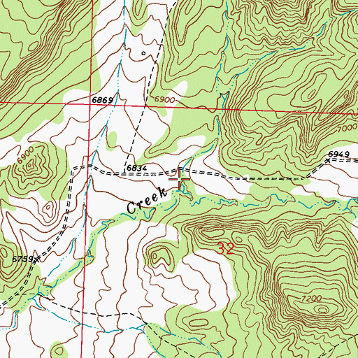 Topographic Map of Zabel Canyon, CO