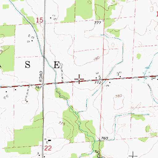 Topographic Map of Zion Church (historical), WI