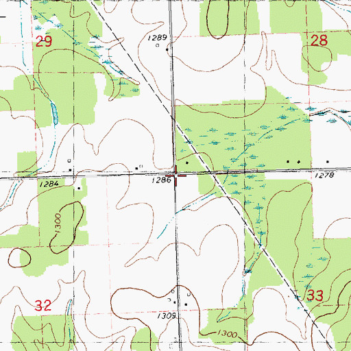 Topographic Map of Cameron School (historical), WI