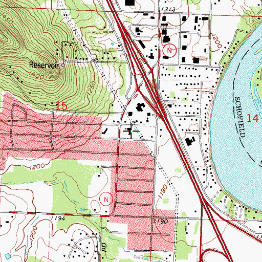 Topographic Map of The Church of Jesus Christ of Latter Day Saints, WI