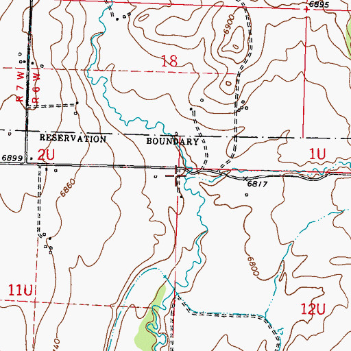 Topographic Map of Crowbar Creek, CO