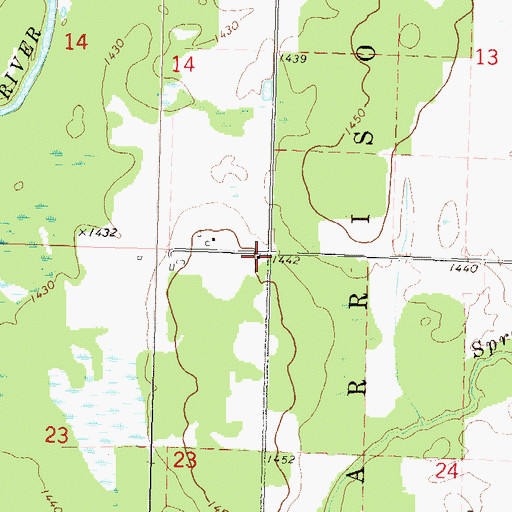 Topographic Map of Eau Claire Valley School (historical), WI