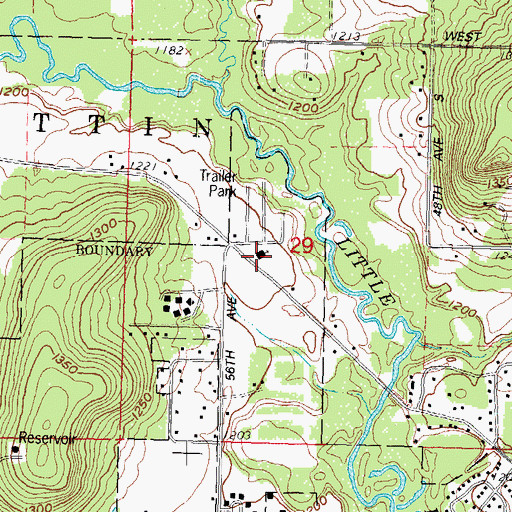 Topographic Map of First Hmong Missionary Alliance Church, WI