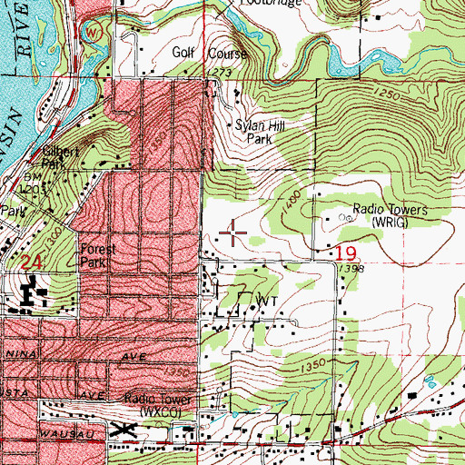 Topographic Map of Horace Mann Middle School, WI