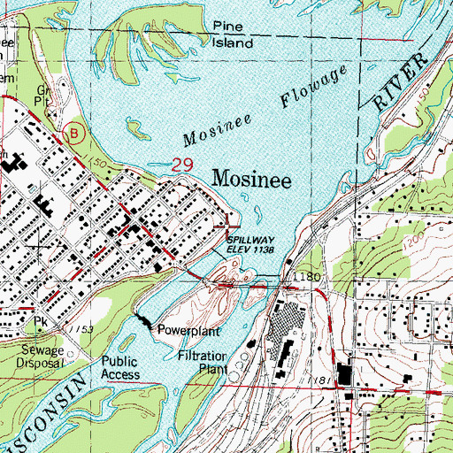 Topographic Map of Karl Mathie House, WI