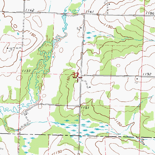 Topographic Map of Little Eau Claire School (historical), WI