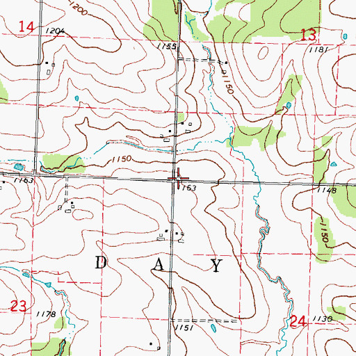 Topographic Map of McKinley School (historical), WI