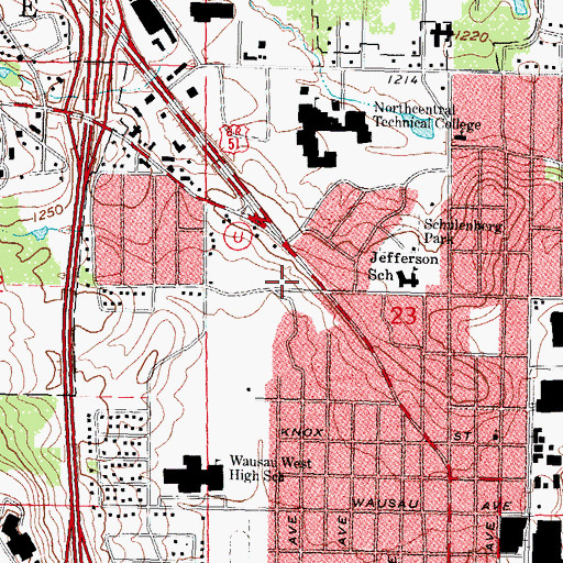 Topographic Map of Mount Sinai Congregation, WI