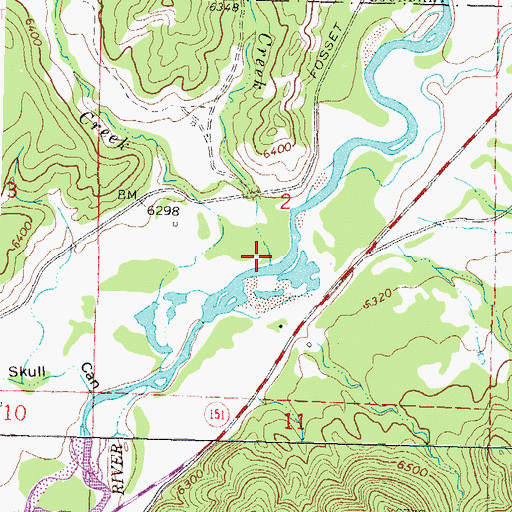 Topographic Map of Turkey Creek, CO