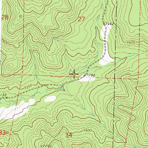 Topographic Map of Salt Canyon, CO