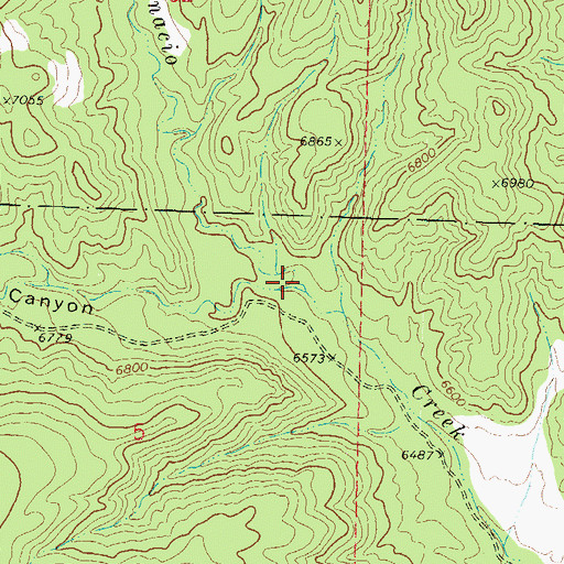 Topographic Map of Sheep Canyon, CO