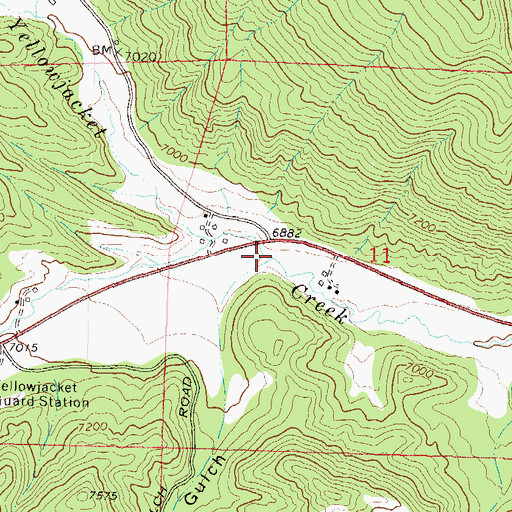 Topographic Map of Pole Gulch, CO