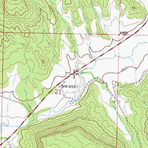 Topographic Map of Archuleta Creek, CO