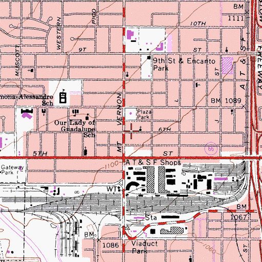 Topographic Map of Apostolic Church, CA
