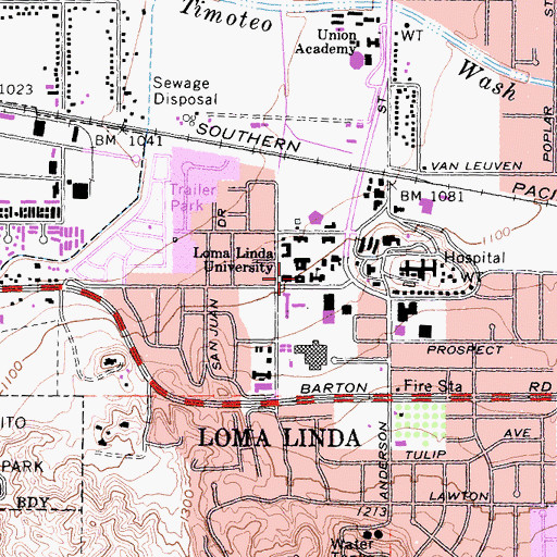 Topographic Map of Griggs Hall, CA