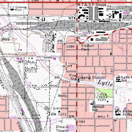 Topographic Map of Holy Tabernacle Church, CA