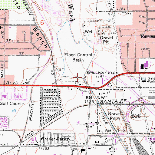 Topographic Map of Lytle Creek Basin, CA