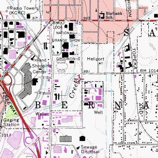 Topographic Map of Church of Acts, CA