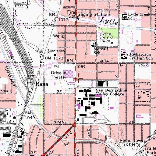 Topographic Map of The Church of Jesus Christ of Latter Day Saints, CA