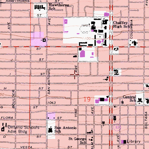 Topographic Map of New Apostolic Church, CA