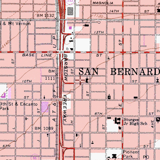 Topographic Map of Praise Chapel, CA