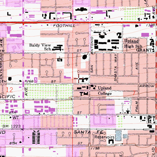 Topographic Map of Brethren in Christ Church, CA