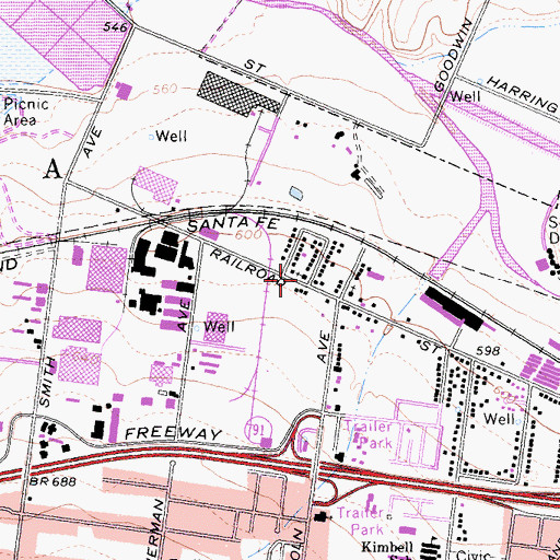 Topographic Map of Apostolic Assembly Church, CA