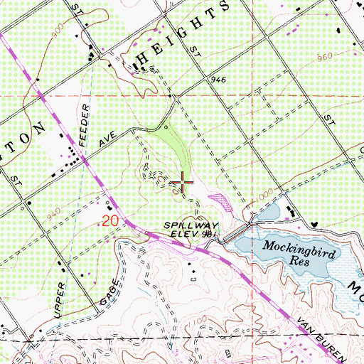 Topographic Map of California Citrus State Historic Park, CA