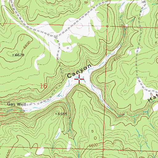 Topographic Map of Hat Park Canyon, CO