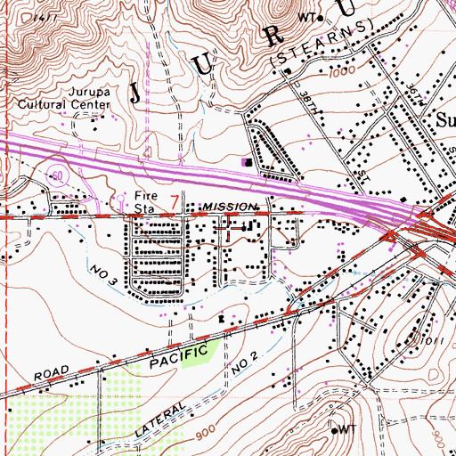 Topographic Map of First United Pentecostal Church, CA