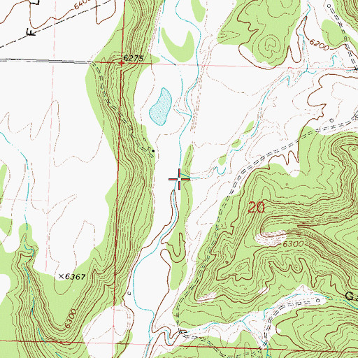 Topographic Map of Cow Canyon, CO