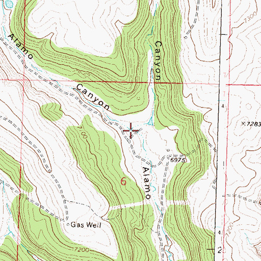 Topographic Map of East Alamo Canyon, CO