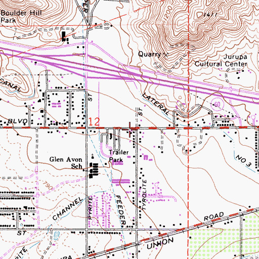 Topographic Map of Sikh Temple, CA