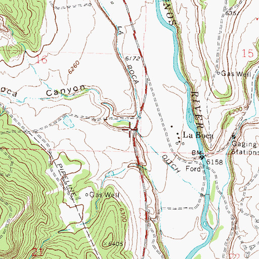 Topographic Map of La Boca Canyon, CO
