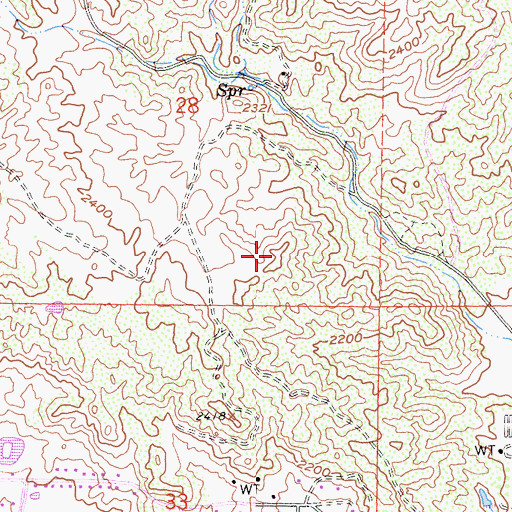 Topographic Map of Kalmia Hills, CA