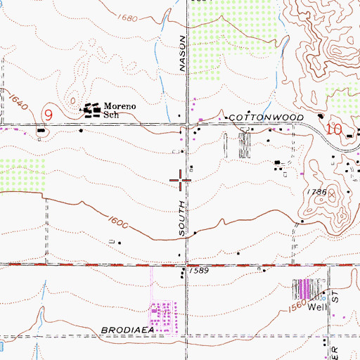 Topographic Map of Lord of Life Lutheran Church, CA