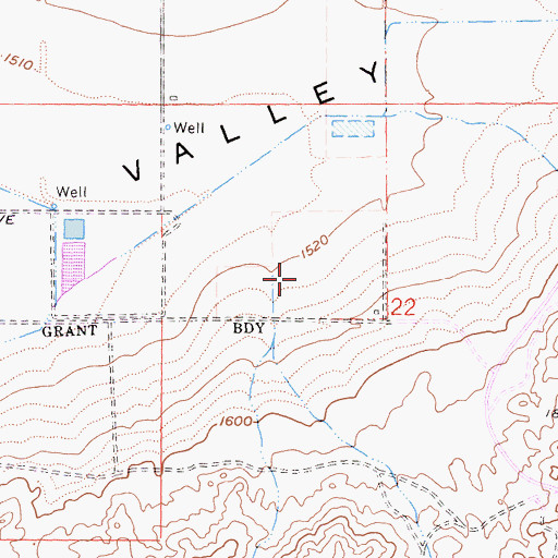 Topographic Map of Kaiser Permanente Moreno Valley Medical Center, CA