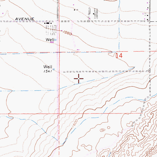 Topographic Map of Moreno Valley Ranch Golf Club, CA